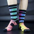 Chaussettes à vélo imprimées de nouveaux produits, chaussettes de sports à vélo